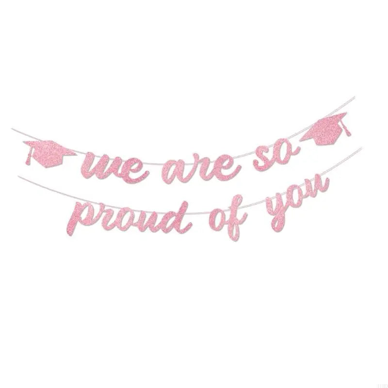 Graduation Decoration Banners Streamers Durable Glittering Paper Reusable