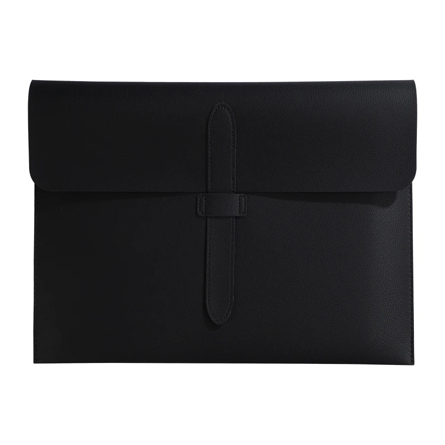 A4 PU Leather Document Folder - Slim Office Organizer, Lightweight & Durable Business Travel Essential for Professionals