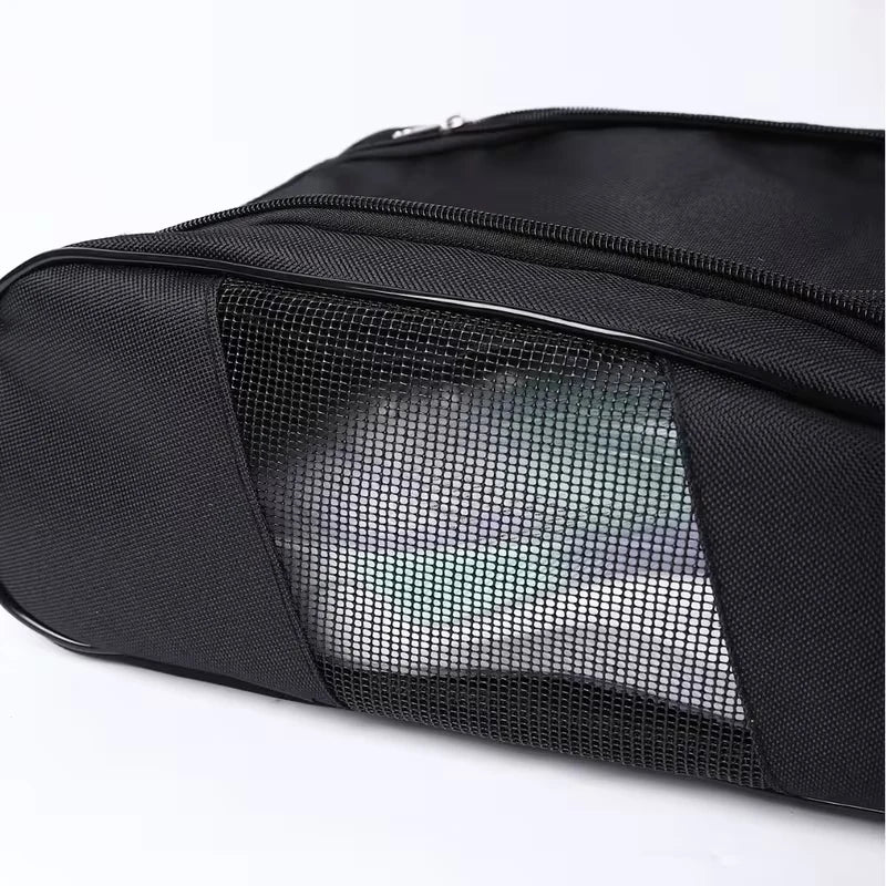 Golf Shoe Bag – Portable Sports Shoe Bag for Men & Women; Breathable Mesh Travel Organizer for Golf or Soccer Shoes
