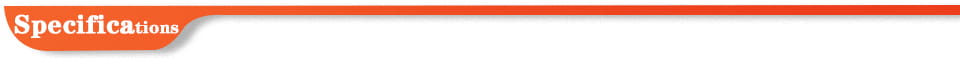 orange specifications text on white background for acrylic mirror wall stickers designed for living room bedroom use