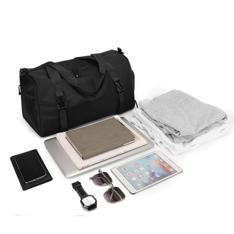 Large-Capacity Sports Bag, Unisex Gym Bag, Wet and Dry Separation Swimming Bag, Short-Distance Business Trip Portable Travel Bag, Sports Shoe Storage Bag, Multi-Purpose Luggage Bag