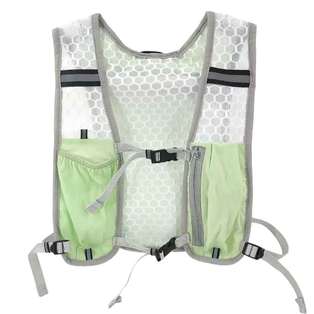 Running Vest for Women Men, Adjustable Chest Strap Running Hydration Vest Lightweight Reflective Hydration Backpack for Marathon