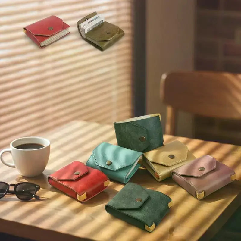 Leather Wallet Features A Cleverly Designed Card Holder For Easy And Quick Access To Cash And Cards.