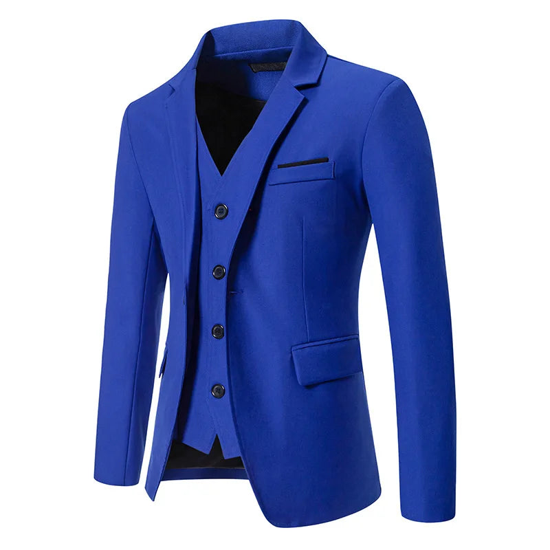 2026 New Men's Elegant Suit Jackets Luxury Fashion Blazer Coats Classic Business Party Formal Clothing Wedding Groom Dress Suit