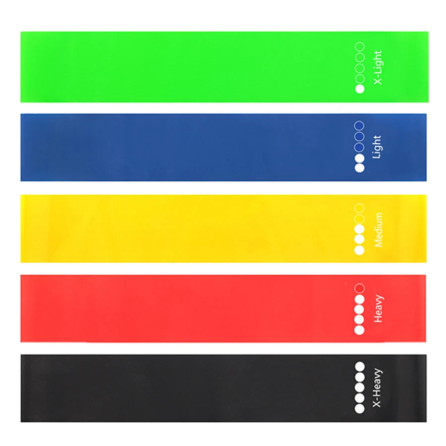 Fitness Resistance Loop Bands Rubber Elastic Exercise Bands, Multi Tension Training Bands for Yoga Pilates Home Workout