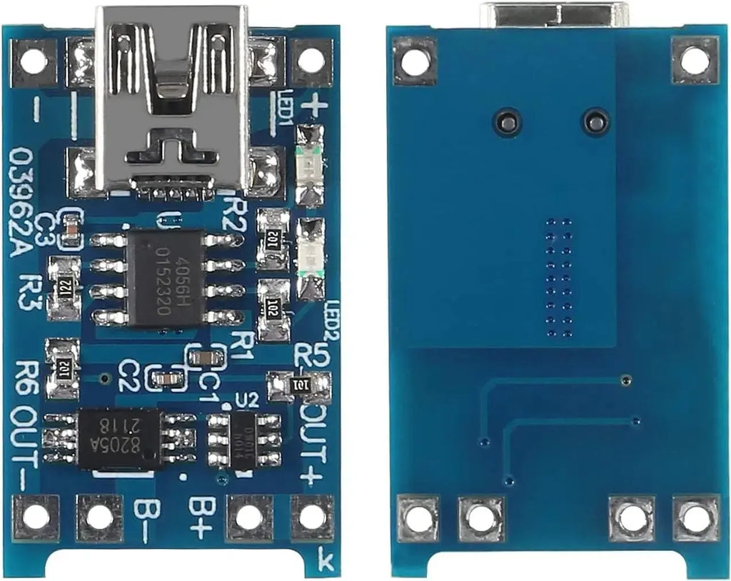 10pcs 5V 1A 18650 Lithium Battery Charging Board TP4056 Lithium Charging Mini/Micro USB Type C Charge Module With Protect