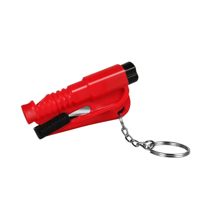 Safety Hammer with Rescue Whistle, Car Escape Tool 3-in-1 Window Breaker Seatbelt Cutter, Compact Emergency Escape Tool for Car