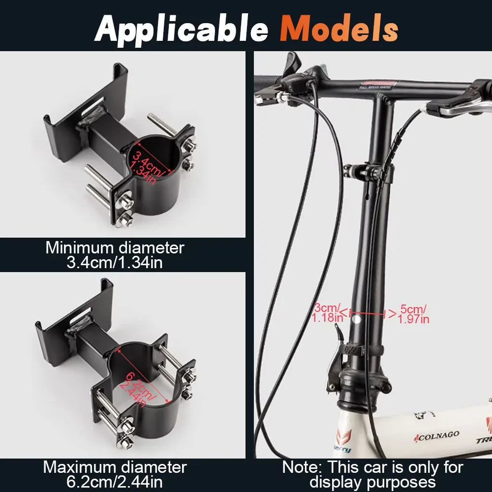 NEWBOLER Bike Basket Front Portable Bicycle Storage Baskets Easy to Install Detachable Handlebar Basket for Bicycle Accessories
