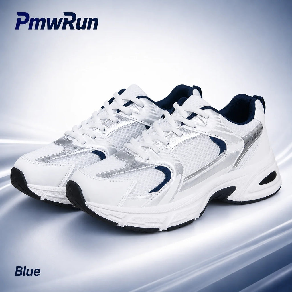 PU Leather Women's Sport Shoes Trend Fashion Breathable Sneakers For Women Anti-slippery Outdoor Female Running Footwear