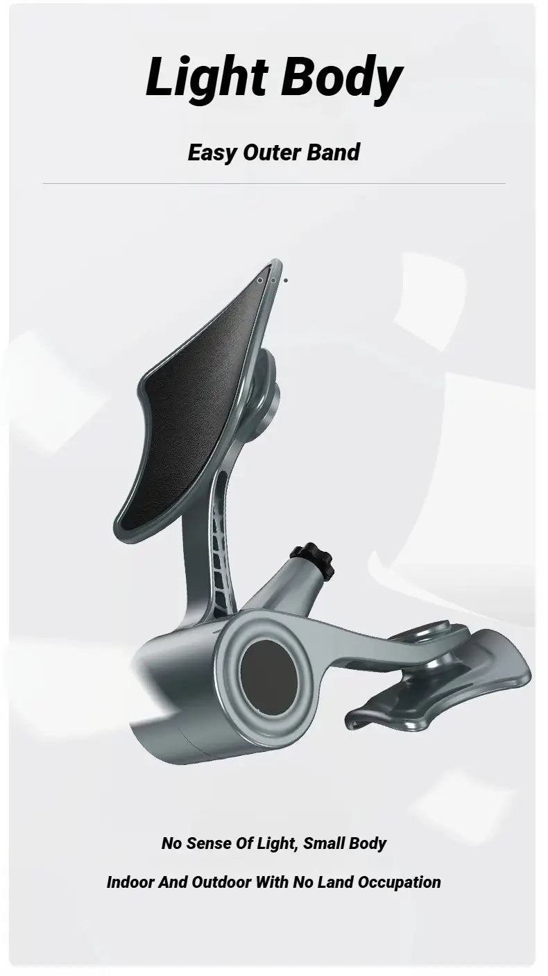 Silver metallic fishing reel with sleek lightweight design and easy-to-use outer band featured as part of pelvic floor muscle trainer and buttock exerciser product.