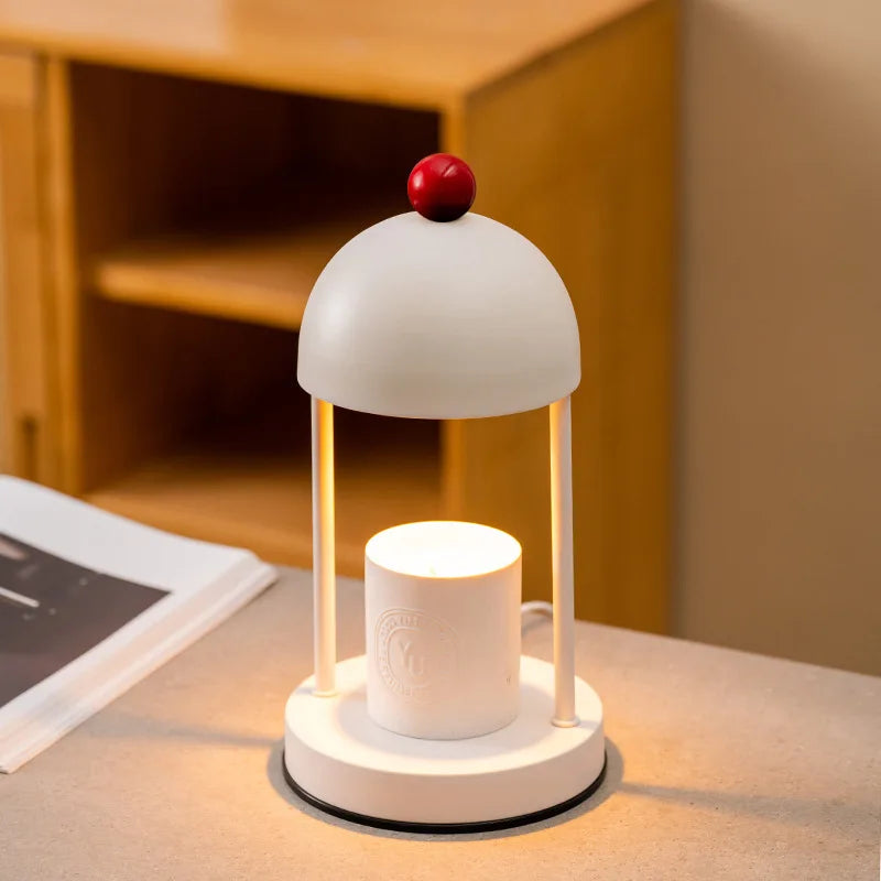 Elegant Wax Melting Lamp Romantic Scented Night Light for Home Bedroom Iron Craft Decor