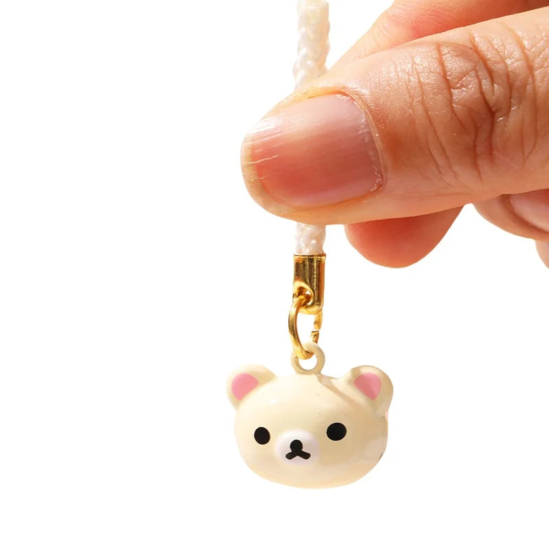 Cute Teddy Bear Rilakkuma Key Chains for Girls Keyrings Car Key Decor Keychains Backpack Pendants Charms Accessories Kids Gifts