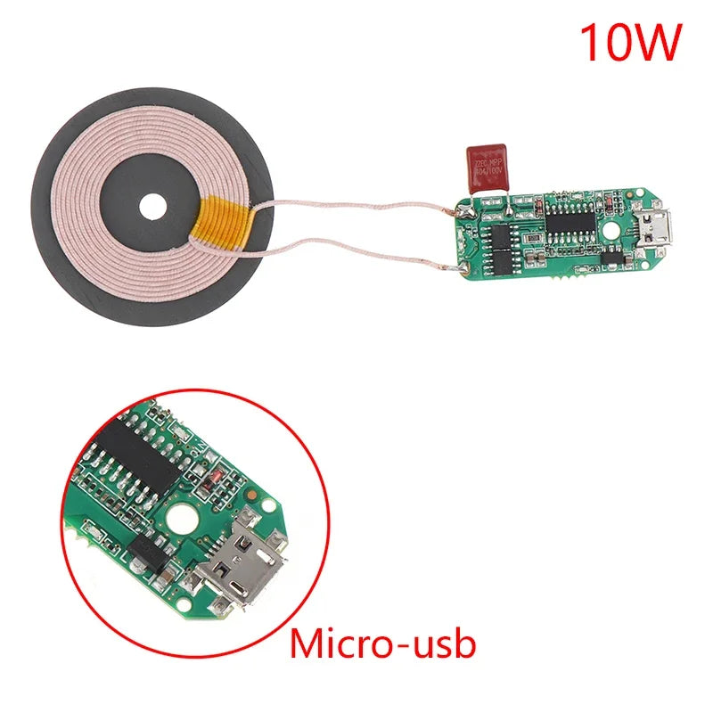 5W/10/15W Universal Portable Fast Charging Wireless Charger PCBA DIY Standard Accessories Transmitter Module Coil Circuit Board