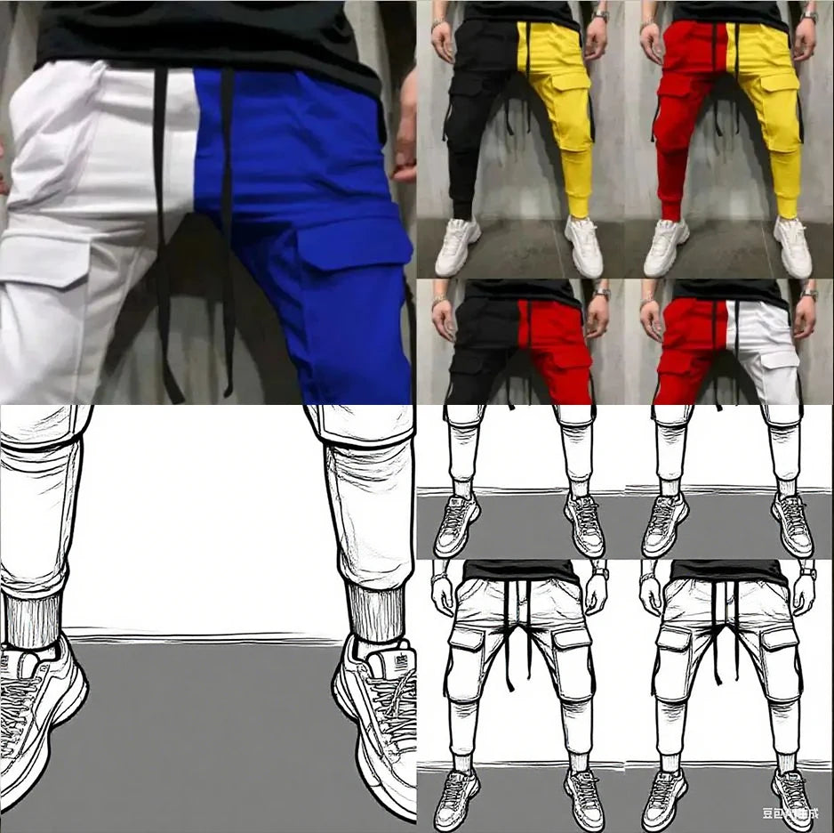 Men's Pants Weatpants Hip Hop Joggers Cargo Pants Men Casual Pants Fashion Printing Trousers Streetwear Pantalones Hombre K107