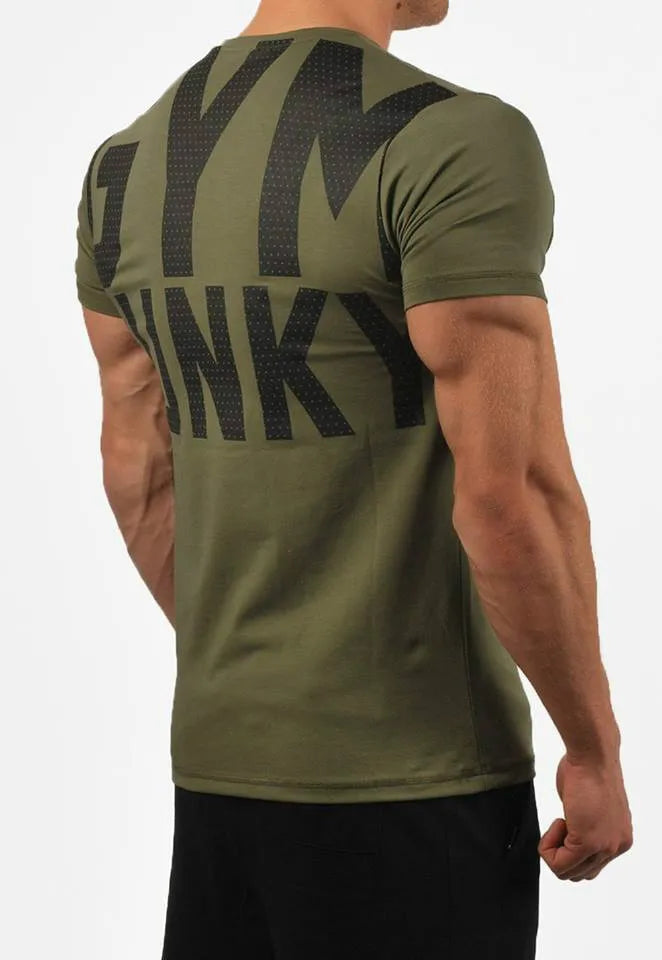 Men's Fashion T Shirt Men Tops Summer Fitness Bodybuilding Clothes Muscle Male Shirts Cotton Slim Fit Tees