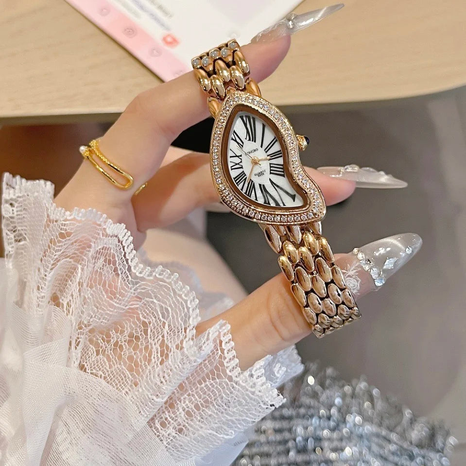 Women'S Watch With Stainless Steel Strap, Genuine Designer Watch, Luxurious And Sophisticated, Perfect Gift For Your Girlfriend.