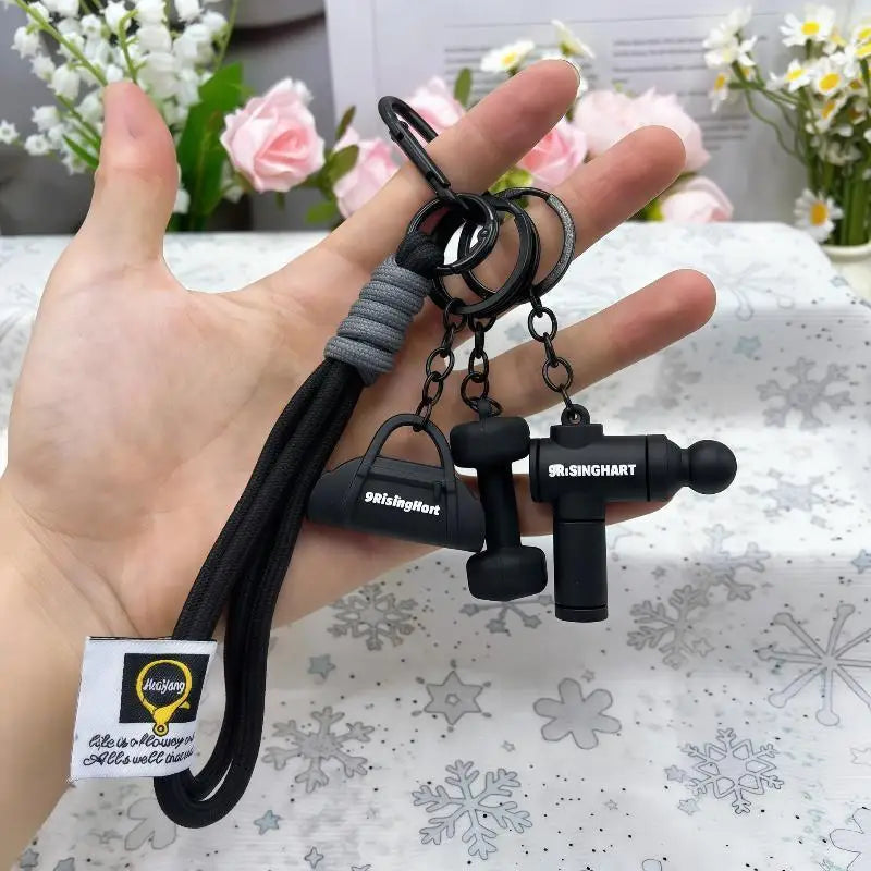 Gym Fitness Keychain 1Pc Anti-Rust D Buckle Key Holder Hangs on Sports Bags Water Bottles Great Gift for Exercise Lovers