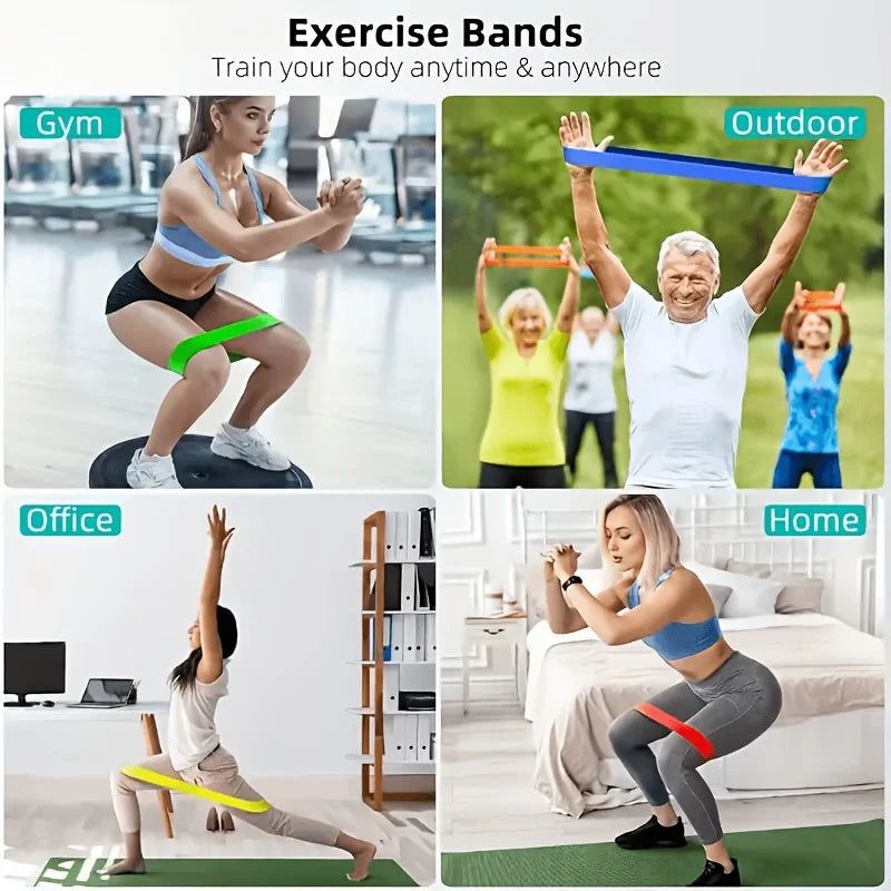 1 Set of 5 Yoga Resistance Bands, Suitable for Strength Training, Body Shaping, and Functional Training