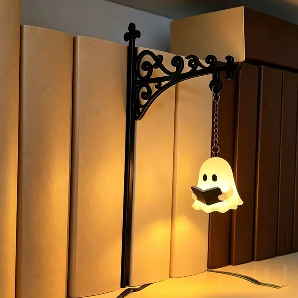 Vintage Bookshelf Lamp Library Lantern Light Library Lantern Bookshelf Light Reading Nook Led Night Lamp Decorative for Home