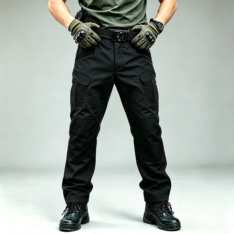 Outdoor Work Tactical Pants Men Winter Casual Cargo Trousers Waterproof Pant Elastic Hiking Traveling Workwear
