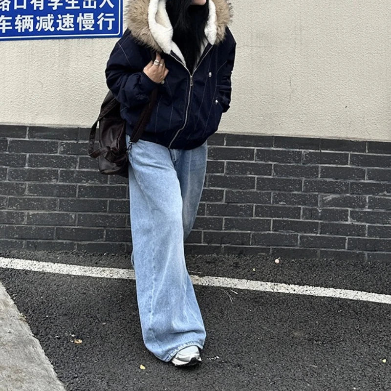 Padded Clothes Women's 2025 New Loose Thickened Padded Clothes Winter Warm Padded Jacket