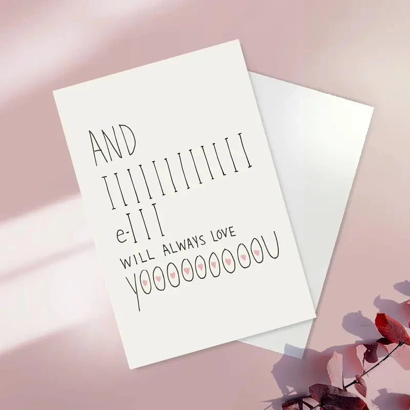 1 PC Valentine's Day Cards For Every Person In Your Life, A Fun And Creative Holiday Greeting Card Sweet Funny Card For Valentin