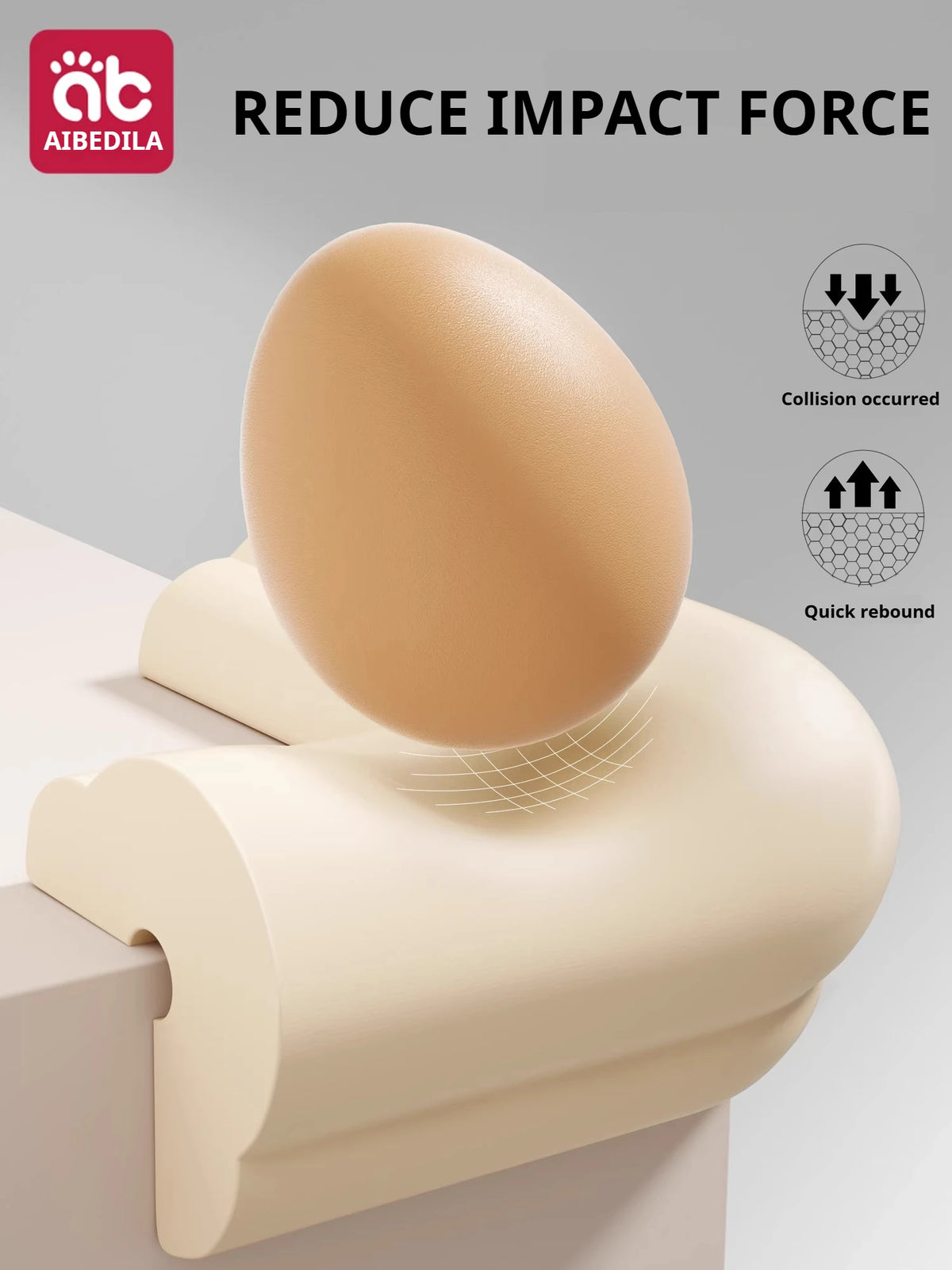 AIBEDILA 5/10Pcs Baby Safety Corner Guards Pre-Taped Soft Anti-Collision Furniture Edge Bumpers for Toddlers Infants 0-5Y
