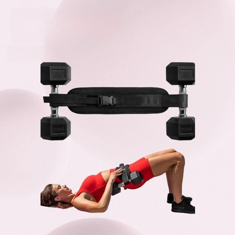 Yoga Sports Dumbbells Waist Weight-bearing Belt Hip Bridge Auxiliary Belt Hip Push Hip Training Belt Non-slip Weight-bearing
