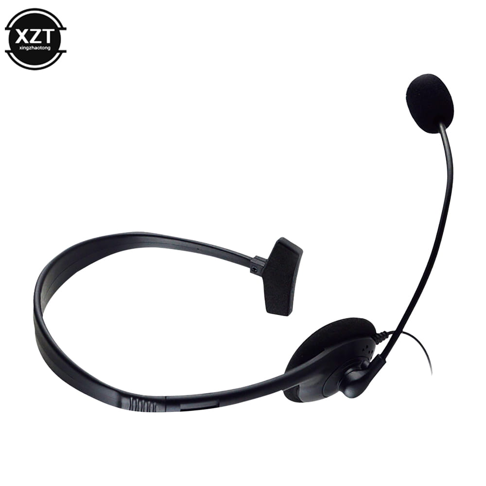 Black over-ear usb call center headset with noise canceling microphone and padded earcup designed for clear communication and optimized frequency response range.