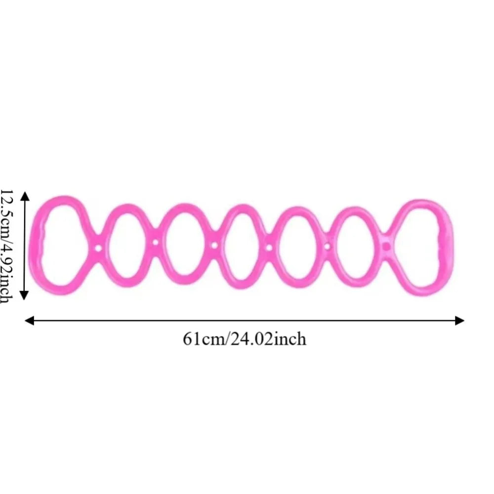 7 Ring Physical Stretch Resistance Band Portable Size Flexible Pull Up Assist Band Break-resistant Foldable Yoga Stretch Band