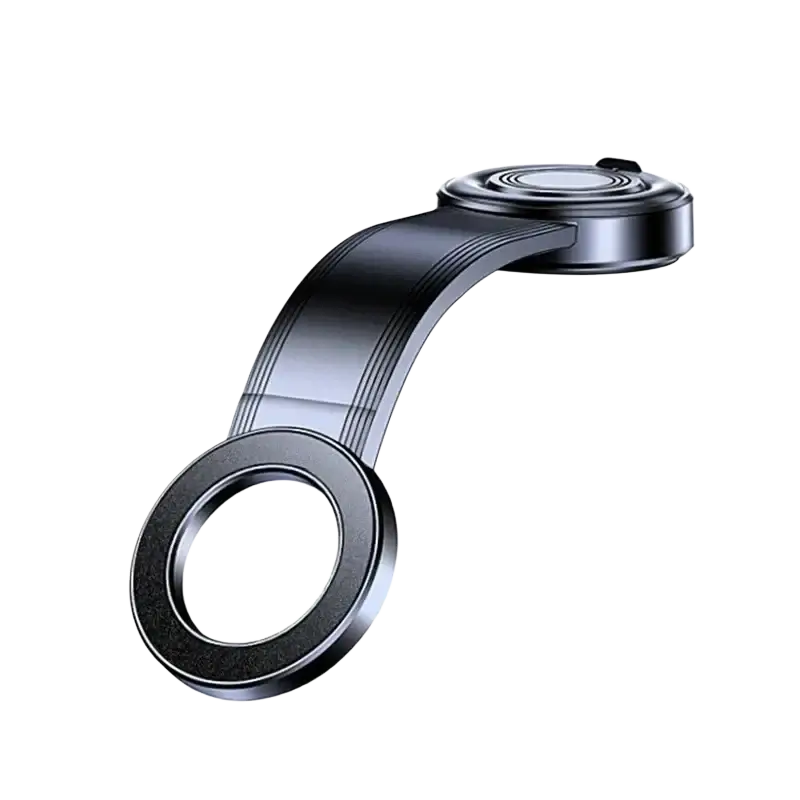 Black magnetic phone camera lens with sleek curved design and metallic finish for 2026 bendable detachable car mount