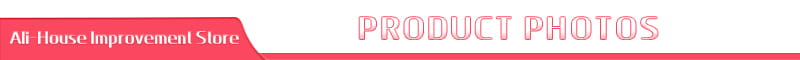 Pink banner with white text displaying ali house improvement store and product photos for a leather sewing tool kit designed for DIY craft and repair.