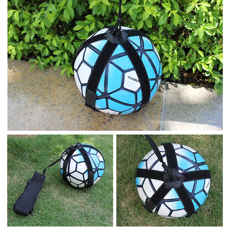 Football Dribbling Belt Training Equipment with Rope Bag Rebound Practice Belt for Ball Control And Soccer Skills Improvement