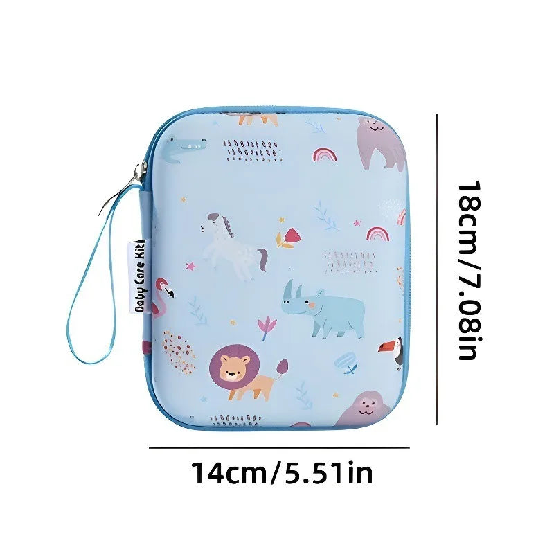 Mother and Baby Set, Children's Nail Clippers, Medicine Feeders, 20 Piece Set, Comb Brush, EVA Bag Care Set