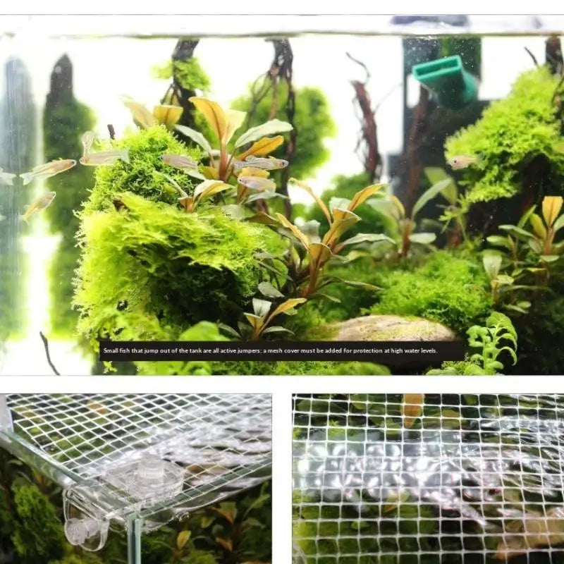 1Pcs Aquarium Accessories Fish Tank Net Anti Jumping Guard Pet Balcony Net