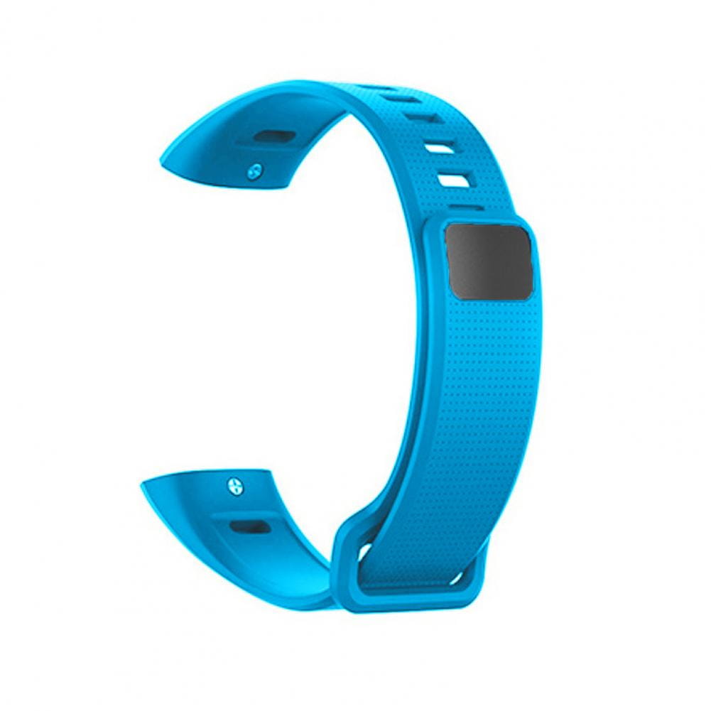 Bracelet en silicone bleu vif pour Huawei Band 2 Pro, avec surface texturée et boucle réglable, sangle de bracelet.