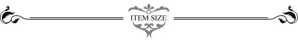 gray ornamental divider with symmetrical floral motifs framing the text item size for purple satin two piece set wide leg pants product description.