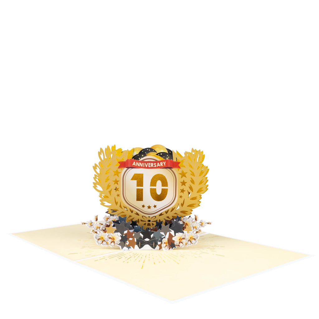 Anniversary Cards 1-100 Years – Elegant Numbered Greeting Card for Couples, Weddings, Milestone Celebrations