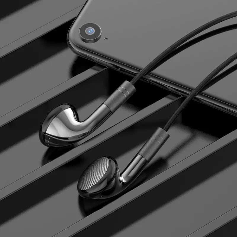 #3.5mm Wired Control Earphones In-Ear Headphones For IOS Android Earbuds Hifi Stereo Headsets Sports Gamer Handsfree with HD Mic