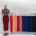 2026 181029# Long Skirts For Women Fit Slim High Waist Skirt Plus Size Skirt