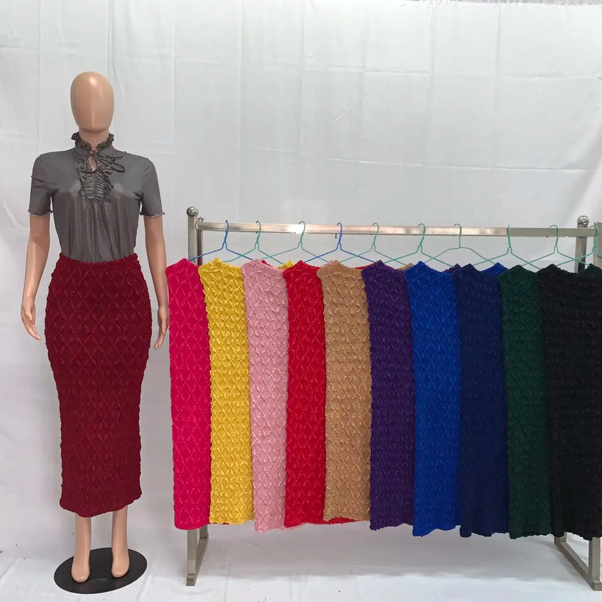 2026 181029# Long Skirts For Women Fit Slim High Waist Skirt Plus Size Skirt