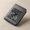 1pc Men'S Retro Faux Leather Wallet - Stylish Vintage Motorcycle Theme - Slim And Soft Design with Various Card Slots, Business