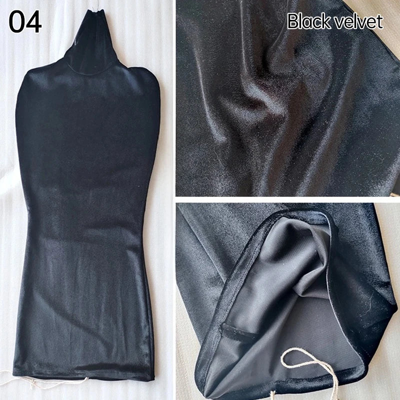 Wedding Dress Women's Mannequin Body Cover Display Replacement Dress Form Velvet Upper Body Makeup Bottoming Shirt