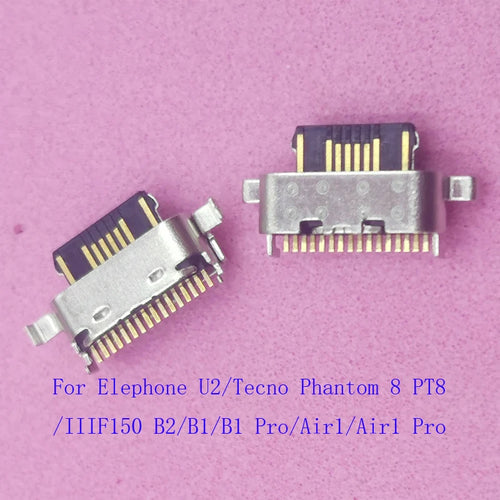 1-100Pcs Charger Type C Port Connector USB Dock Charging Plug For IIIF150 B1 Air1 Air 1 Pro B2 Tecno Phantom 8 PT8 Elephone U2