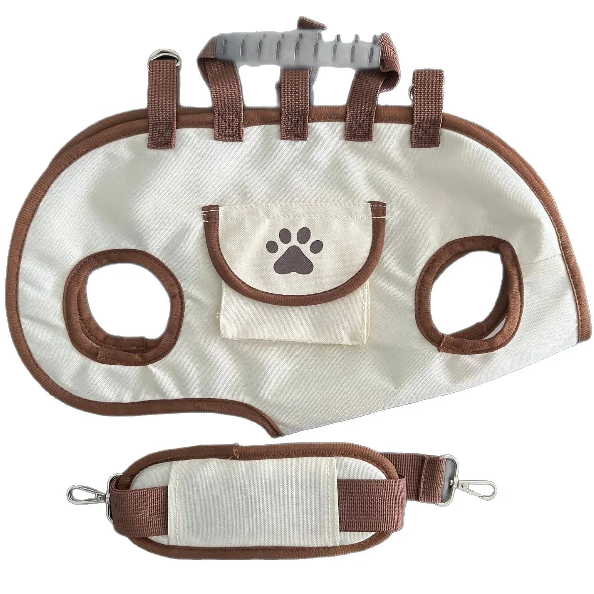 1-Piece Pet Travel Backpack, 3-in-1 Medium Size (Suitable for 4-6.5kg Pets), Pet Dog Backpack, Portable Crossbody Handbag, Shoulder Bag, Small Dog and Cat Pet Outing Bag, Dog Walking Bag
