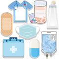 8pcs Mini Fun Nurse Sticky Notes, Essential School Supplies for Nursing Students, Self-adhesive Notebook for Hospital and School