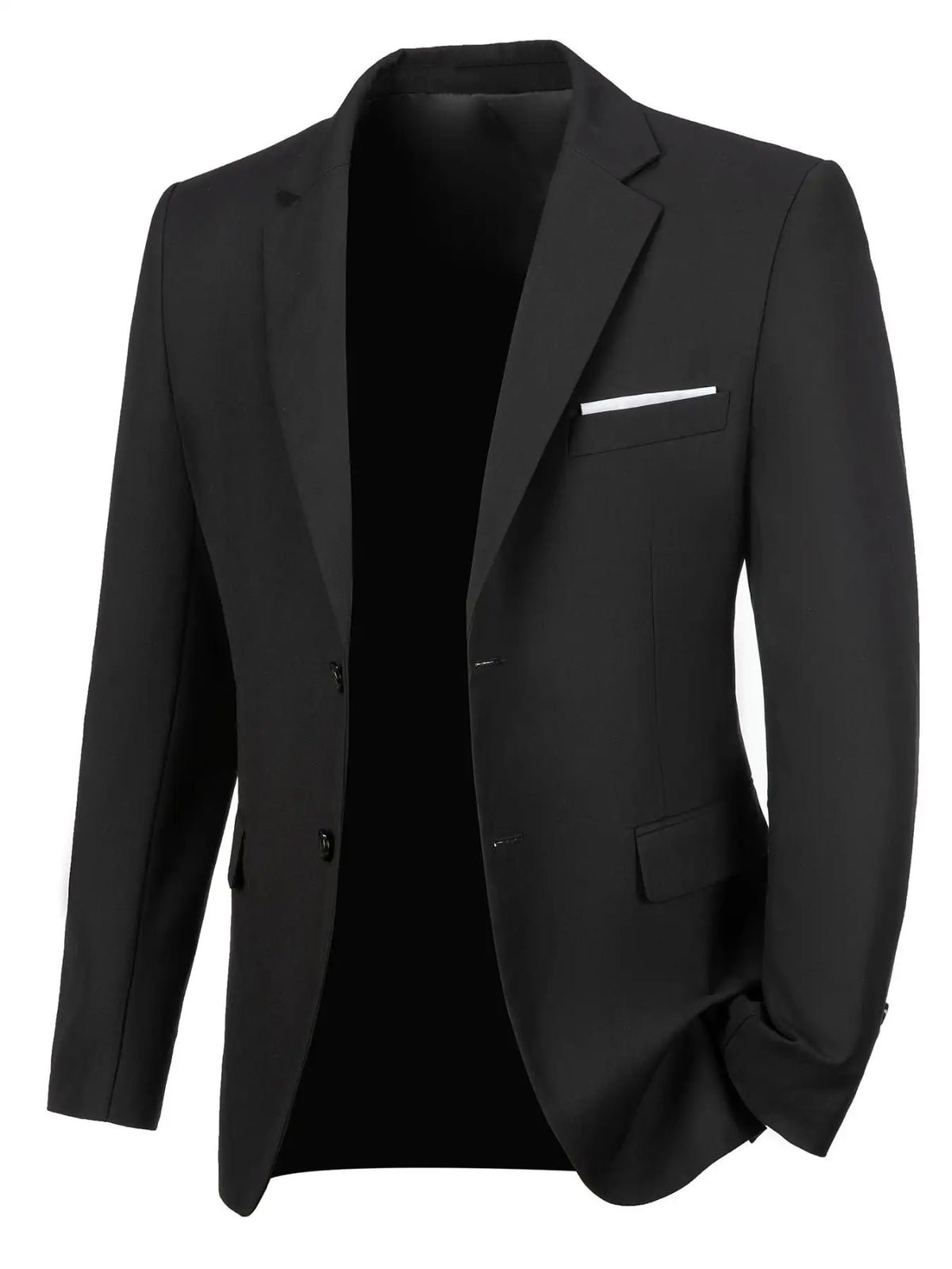 Men's Navy Blue Slim Fit Blazer,Single-Breasted Business Suit Jacket,Formal Wedding & Office Wear (Blazer Only, No Vest)