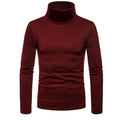 2023 new Man Thermal Turtleneck Casual Sleepwear Shirt S-2XL Sleeve Long Slim Coat 5colors Basic Sweater Bottom Winter