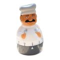 Kitchen Timer Mechanical 60 Minute Chef Shape Wind Up Alarm Clock Baking Cooking Reminder Table Student Study Tool ﻿