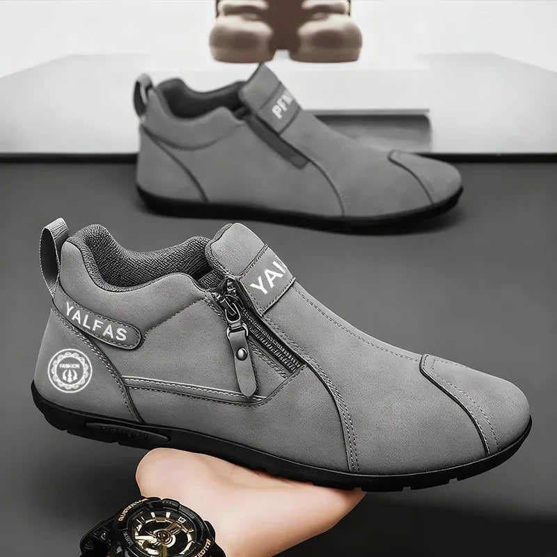 Casual Sneakers 2026 New Arrival Autumn Winter Men Casual Shoes Lightweight Slip On Sneakers Flat Work Shoes Loafers